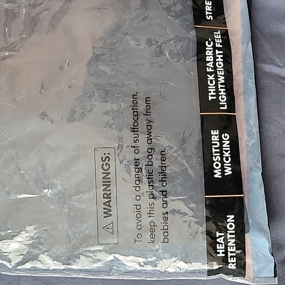 Mens thermal underwear set black stretchable size M - Picture 4 of 4